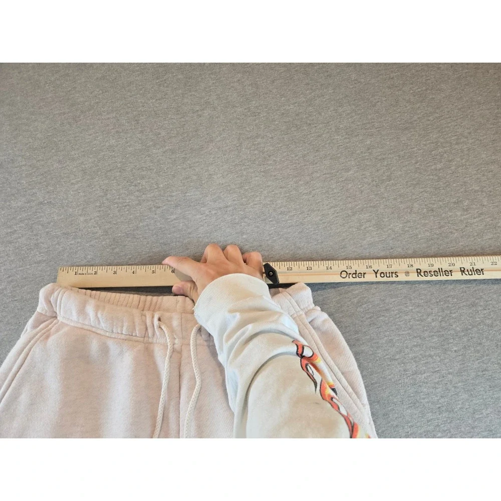 Elwood Core Sweatpants Mens S Pink Heathered Organic Cotton Straight Leg CP00002